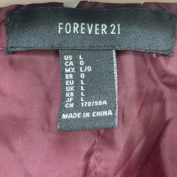 SOLD CLEARANCE FOREVER 21 Bomber Jacket - Picture 7 of 14
